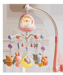 Đồ chơi treo nôi điều khiển từ xa có đèn, nhạc, xoay 360 độ