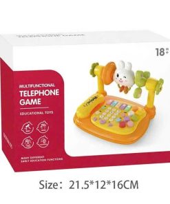 Đồ chơi điện thoại thỏ để bàn kèm đàn và phát nhạc