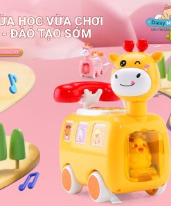 Đồ chơi điện thoại hươu cao cổ kết hợp ô tô