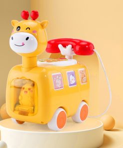Đồ chơi điện thoại hươu cao cổ kết hợp ô tô