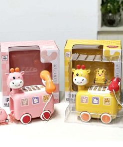 Đồ chơi điện thoại hươu cao cổ kết hợp ô tô