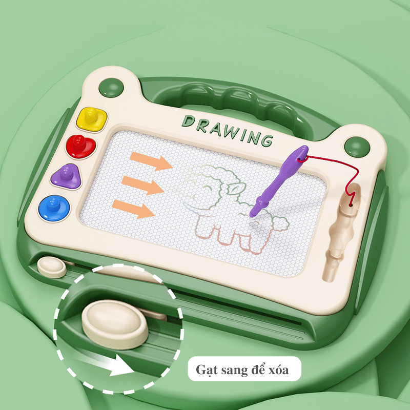 Bảng vẽ từ tính là gì? Top 4 bảng bảng vẽ từ tính, bảng vẽ tự xóa cho trẻ em gạt là sạch với bảng vẽ từ tính