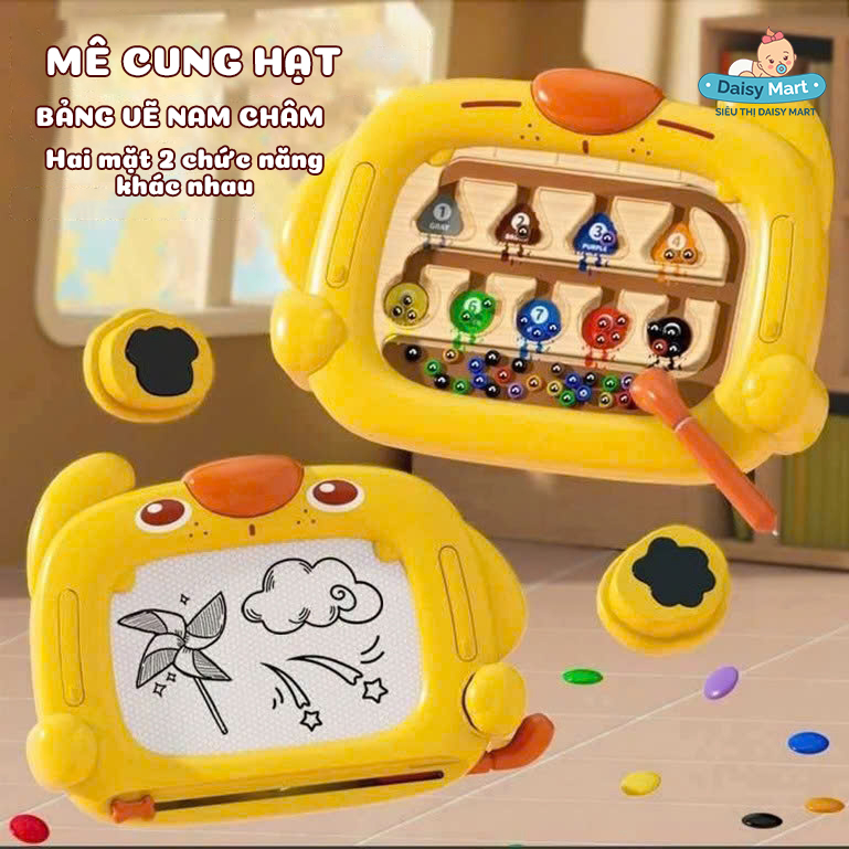 Bảng vẽ từ tính 2 mặt, bảng vẽ nam châm 2 trong 1