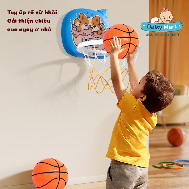 bóng rổ treo tường mini giúp trẻ cải thiện chiều cao