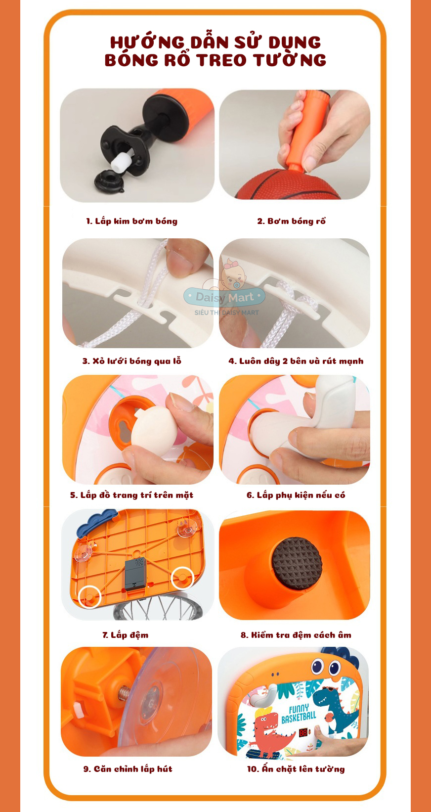Hướng dẫn lawspd dặt bóng rổ treo tường trong nhà