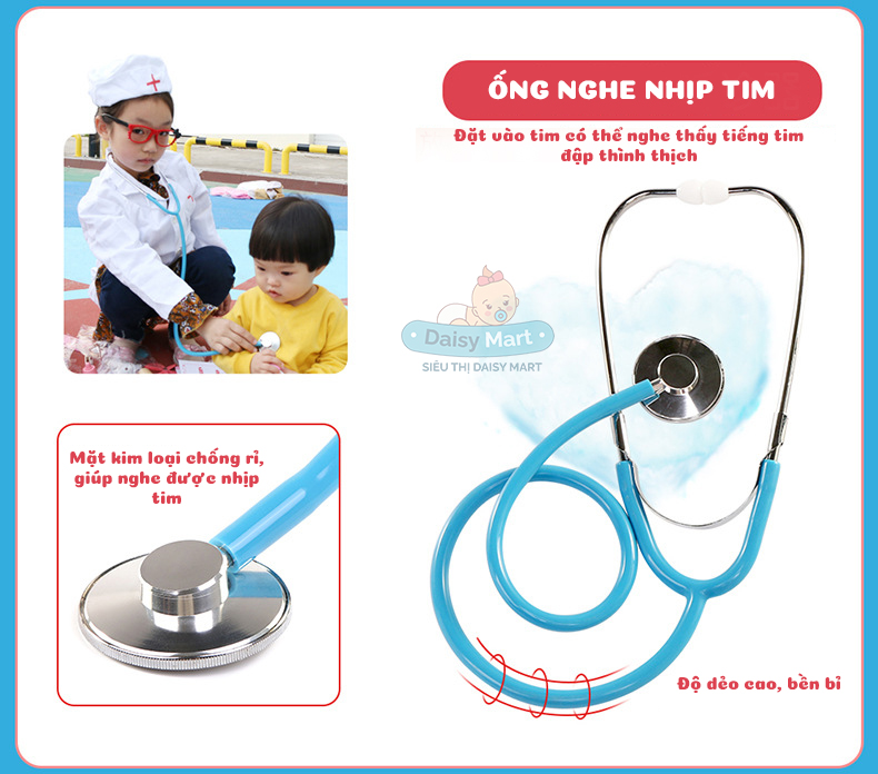 Đồ chơi ống tai nghe bác sĩ