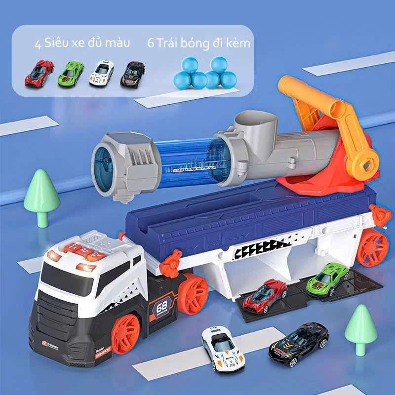 đồ chơi xe tải bệ phóng ô tô (3)