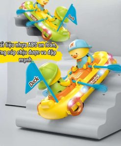 Vịt chèo thuyền khuyến khích bé tập bò và phát triển thị giác