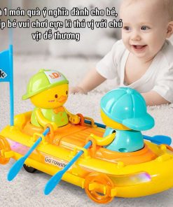 vịt chèo thuyền kích thích trẻ tập bò