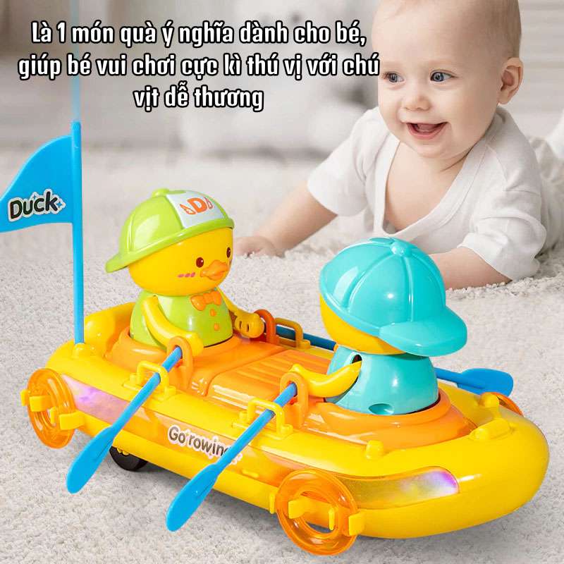 vịt chèo thuyền kích thích trẻ tập bò