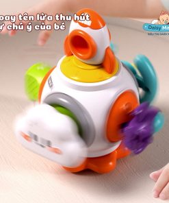 Xoay khối tên lửa với đồ chơi bận rộn