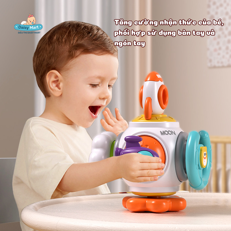 Khối bận rộn tên lửa 6 trong 1 (7) Bé thích thú khối bận rộn tên lửa với những trò chơi mới