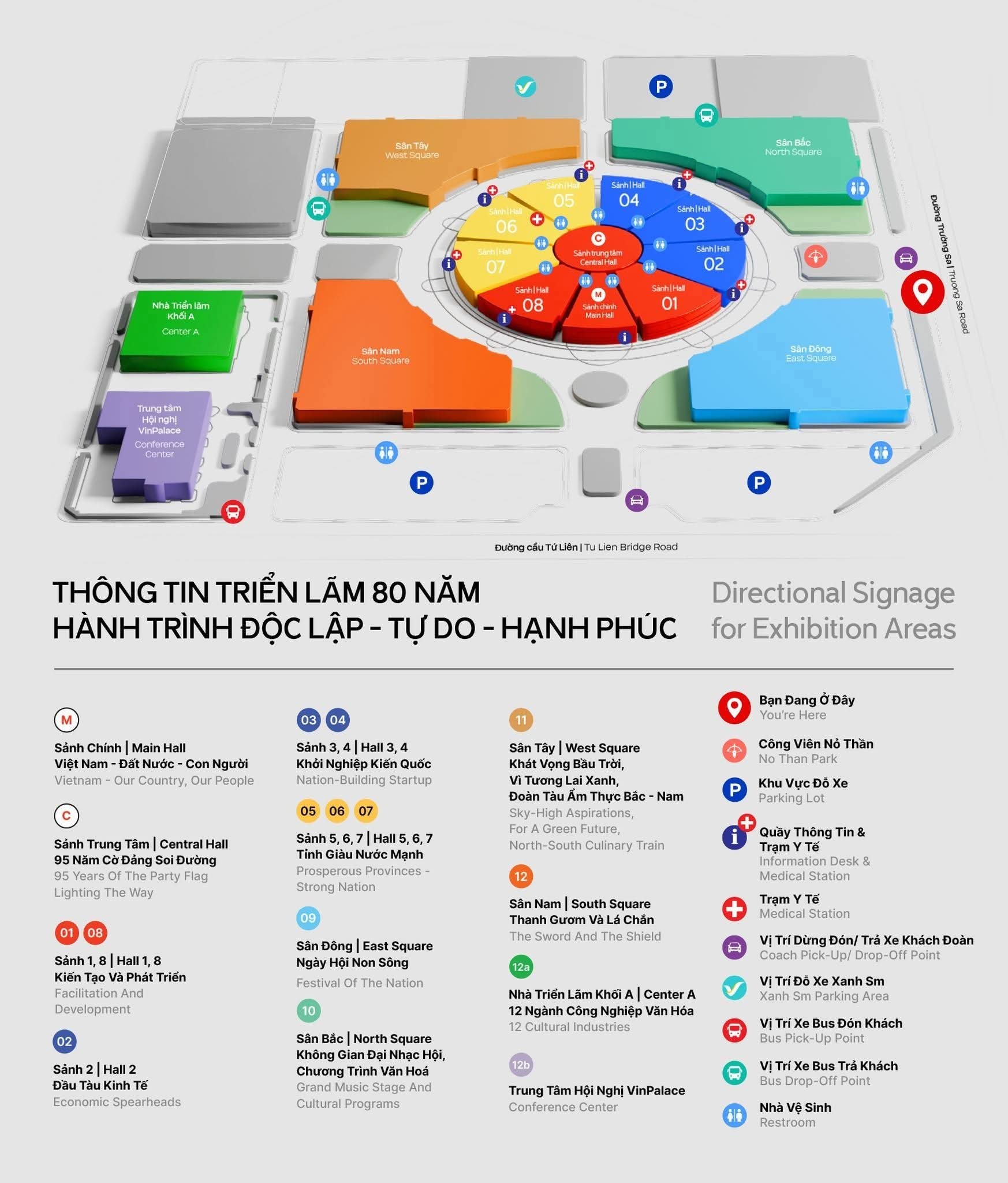 Sơ đồ tổng quan triển lãm thành tự đất nước