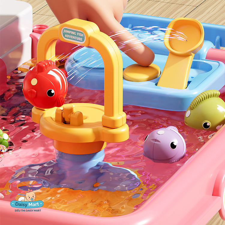đồ chơi công viên nước 7 trong 1, hồ câu cá, bàn rửa bát (1) Đồ chơi bàn câu cá dưới nước - Công viên nước 7 trong 1, bàn rửa bát