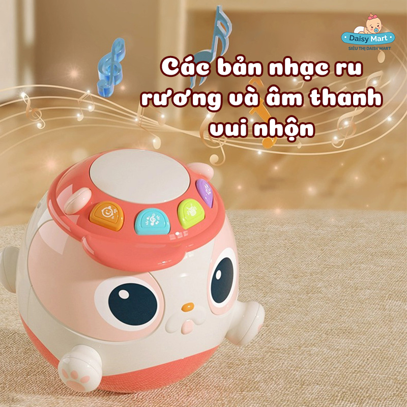 lật đật có nhạc, lật đật chó kèm loa (1) Lật đật phát nhạc kiêm trống cảm ứng