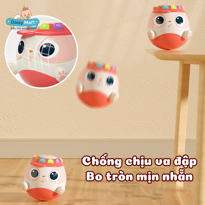 lật đật có nhạc, lật đật chó kèm loa (3) Lật đật phát nhạc kiêm trống cảm ứng