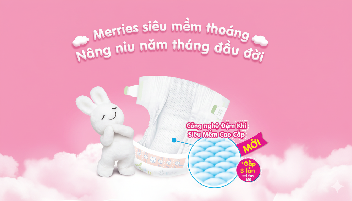 Tã/Bỉm dán Merries