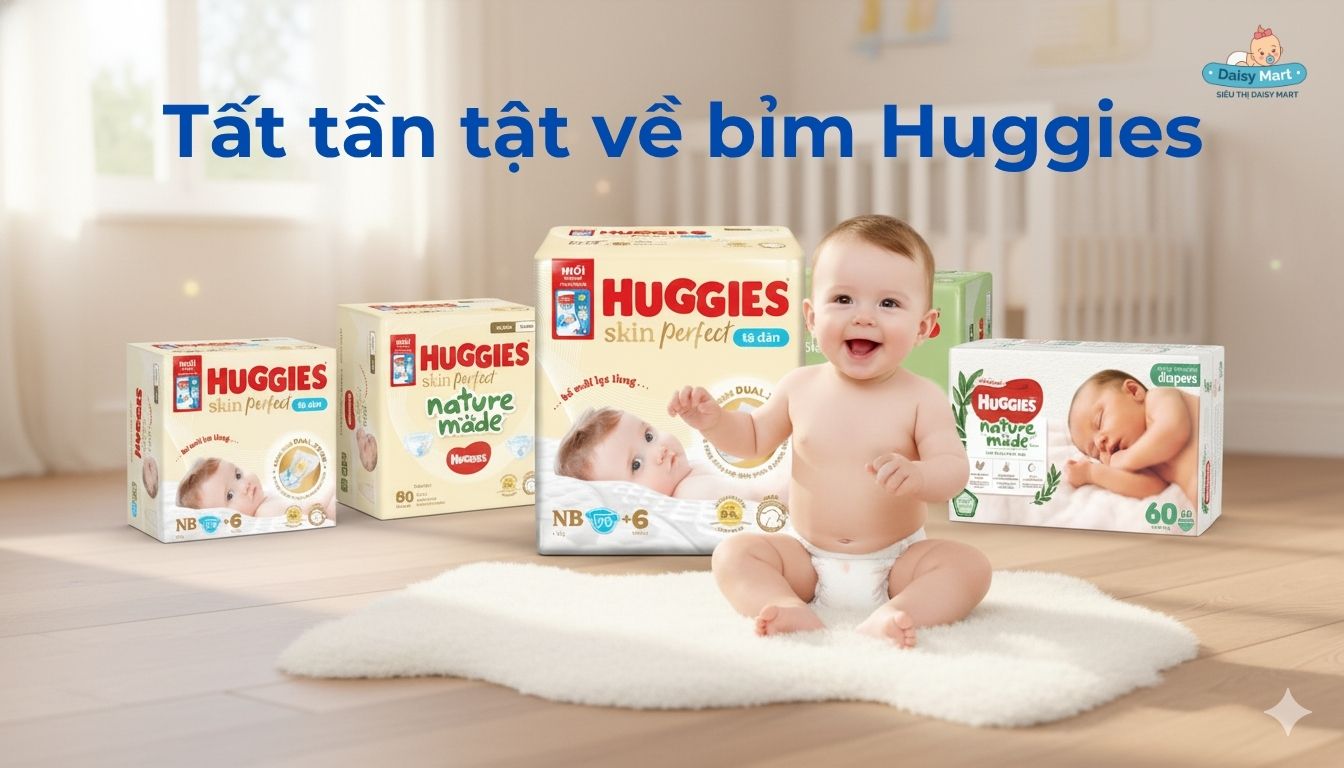 Bỉm Huggies: Mọi thứ mẹ cần biết về bỉm Huggies Tat tan tat ve bim Huggies
