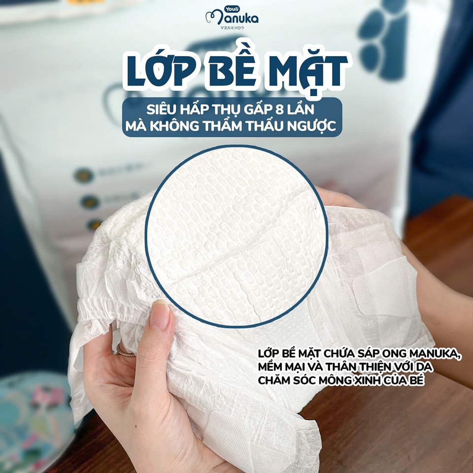 bề mặt mềm mại, thấm hút tốt