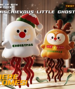 Bạch tuộc Giáng Sinh chạy dây cót: Quà Noel Vui Nhộn
