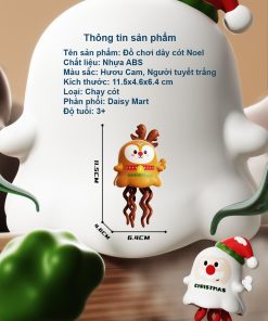 Bạch tuộc Giáng Sinh chạy dây cót: Quà Noel Vui Nhộn