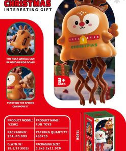 Bạch tuộc Giáng Sinh chạy dây cót: Quà Noel Vui Nhộn