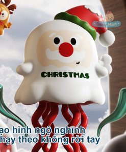 Bạch tuộc Giáng Sinh chạy dây cót: Quà Noel Vui Nhộn