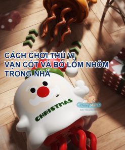 Bạch tuộc Giáng Sinh chạy dây cót: Quà Noel Vui Nhộn