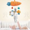Đồ chơi treo xe đẩy, treo ô tô bằng bông có còi và chuông