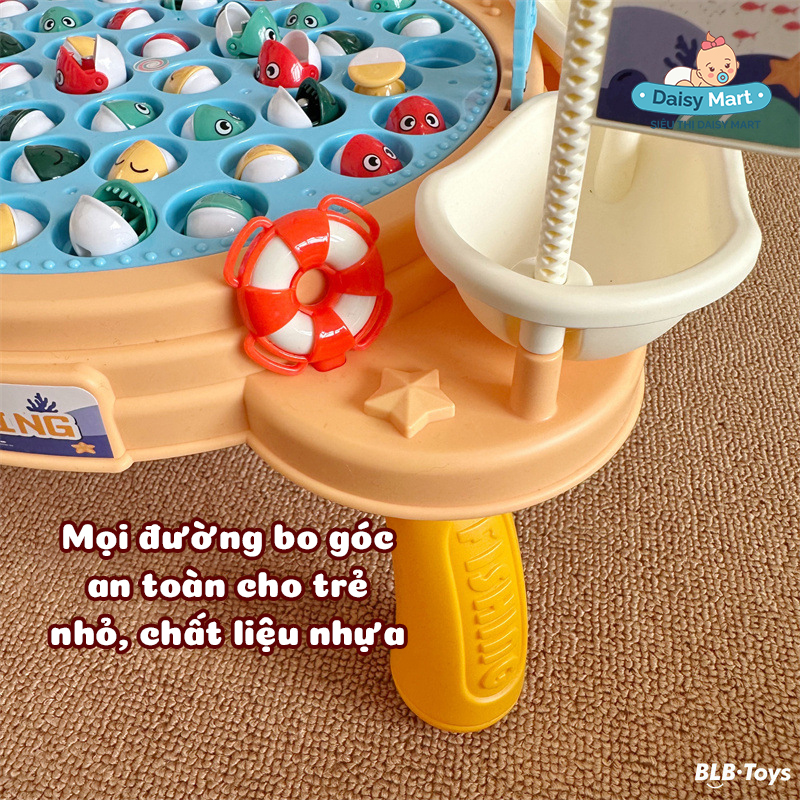 đồ chơi bàn câu cá nam châm, thuyền đánh cá (5) Bàn câu cá với nhwunxg chiếc thuyền