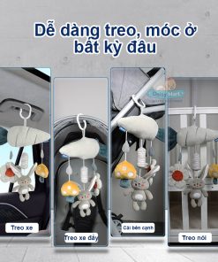 Đa dạng lợi ích của đồ chơi treo xe đẩy, treo nôi bằng bông củ cà rốt
