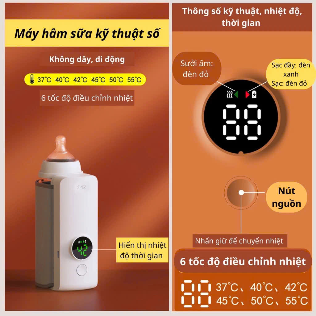 Chức năng của túi ủ bình sữa tích điện cao cấp