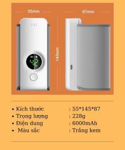 Túi ủ bình sữa cầm tay tích điện cao cấp 6000mah NNQ-2