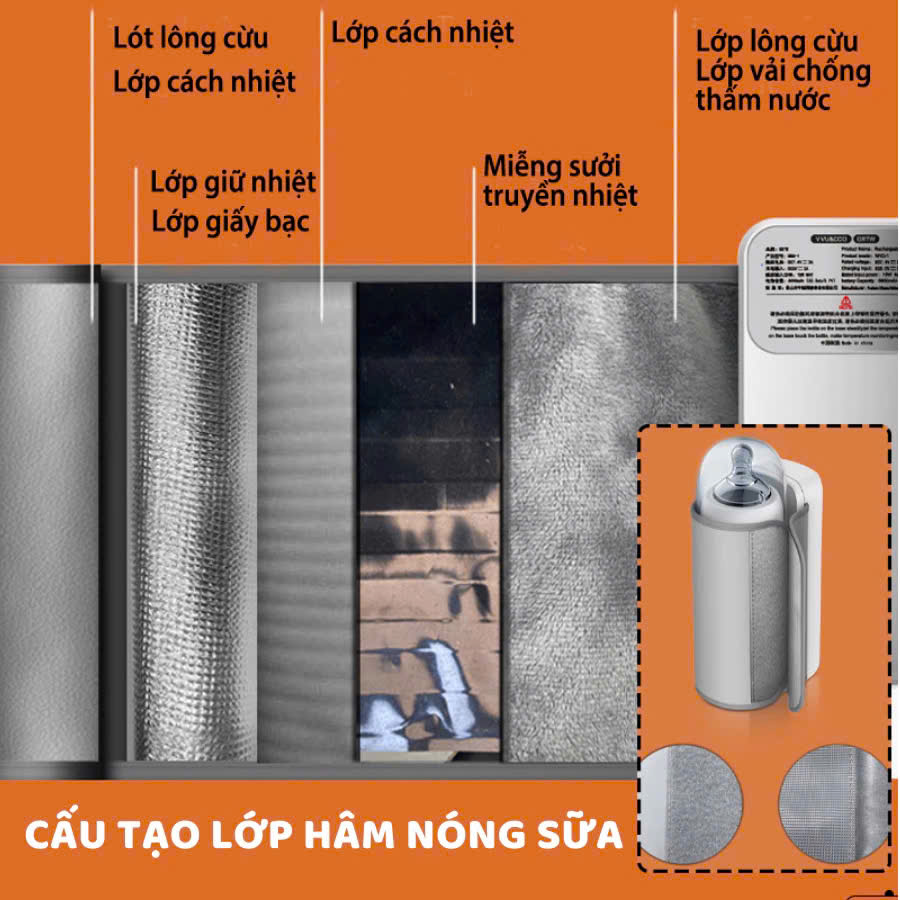 Thông tin sản xuất, cấu trúc của túi ủ bình sữa tích điện