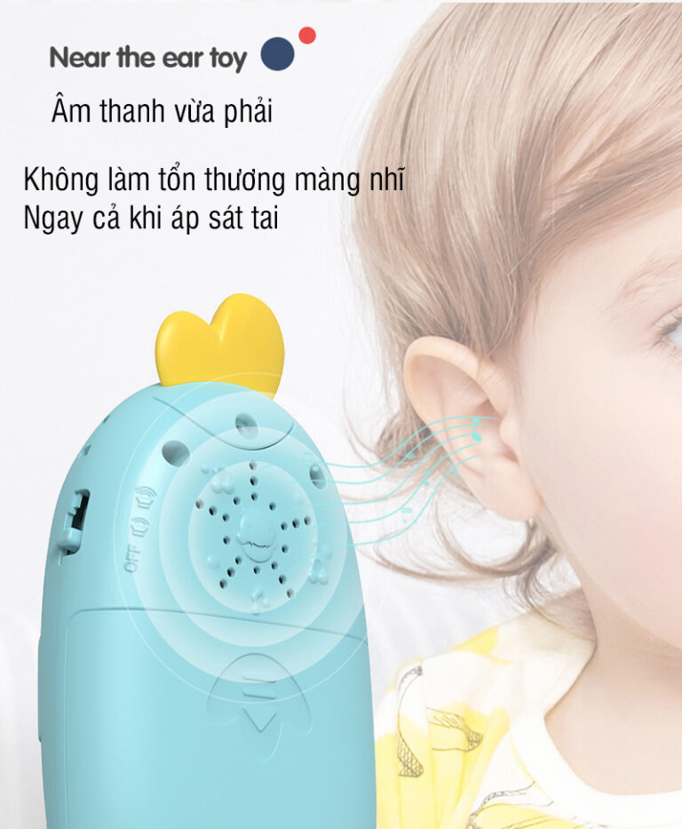 Đồ chơi điện thoại song ngữ hình động vật, con thỏ
