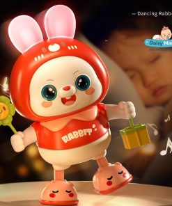 Thỏ Cầm Hoa Nhảy Múa Phát Nhạc & Đèn LED Người Bạn Đồng Hành Vui Nhộn Cho Bé Tại Daisy Mart