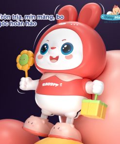 Thỏ Cầm Hoa Nhảy Múa Phát Nhạc & Đèn LED Người Bạn Đồng Hành Vui Nhộn Cho Bé Tại Daisy Mart