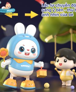 Thỏ Cầm Hoa Nhảy Múa Phát Nhạc & Đèn LED Người Bạn Đồng Hành Vui Nhộn Cho Bé Tại Daisy Mart