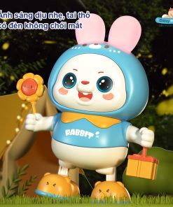 Thỏ Cầm Hoa Nhảy Múa Phát Nhạc & Đèn LED Người Bạn Đồng Hành Vui Nhộn Cho Bé Tại Daisy Mart