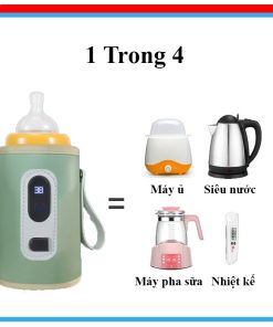 Túi Ủ Sữa Cầm Tay Hiển Thị Nhiệt Độ, Túi Ủ Bình Sữa Di Động