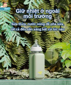 Túi Ủ Bình Sữa Cao Cấp Tích Điện, Có Đèn Ngủ 6000mah NNQ-03