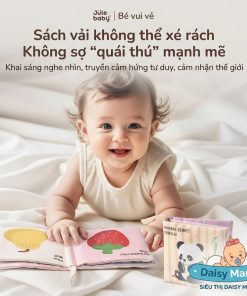 Sách vải cao cấp, nhận thức cho trẻ không lo bị rách