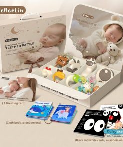 hộp quà tặng thôi nôi, đầy tháng dành cho trẻ sơ sinh từ 0 - 1 tuổi, ngôn ngữ tiếng anh, hộp quà tặng cao cấp 11 món khác dành cho từng thời kỳ của trẻ