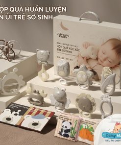Hộp quà tặng dành cho trẻ sơ sinh, hộp quà thôi nôi, combo đồ chơi trẻ sơ sinh