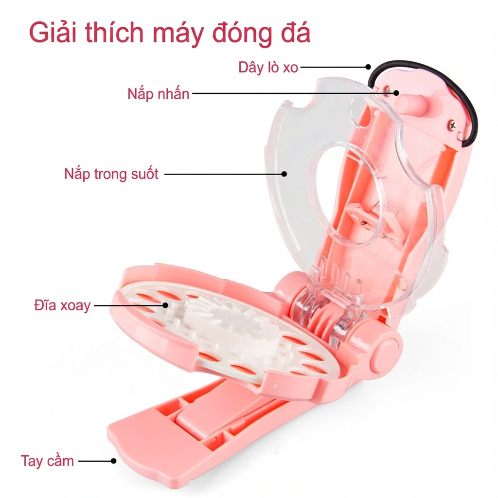 máy đính đá, ghim đính sticker trên tóc, máy ghim tóc, kẹp trang trí tóc (8) Dụng cụ kẹp tóc - máy đính đá: Tóc Xinh Lấp Lánh