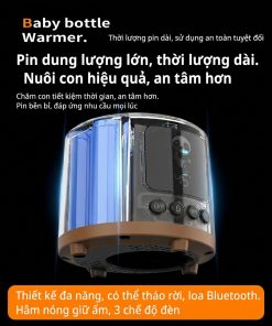 Túi Ủ Tích Điện 5800mAh Kèm Loa Bluetooth Tích Hợp Phát Nhạc White Noise