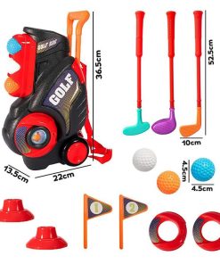 Bộ đánh golf cao cấp dành cho trẻ em có thể đeo và kéo