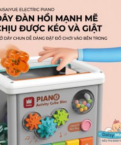 kéo dây và thả khối hình montessori