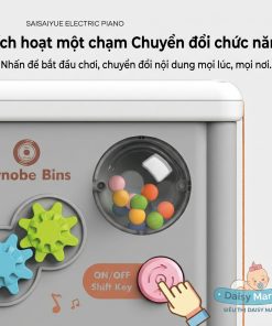 Hộp Đan Dây Và Hộp Thả Khối Kèm Đàn Piano Phát Sáng 6in1: Khơi Dậy Tài Năng Và Sự Sáng Tạo Cho Bé Yêu