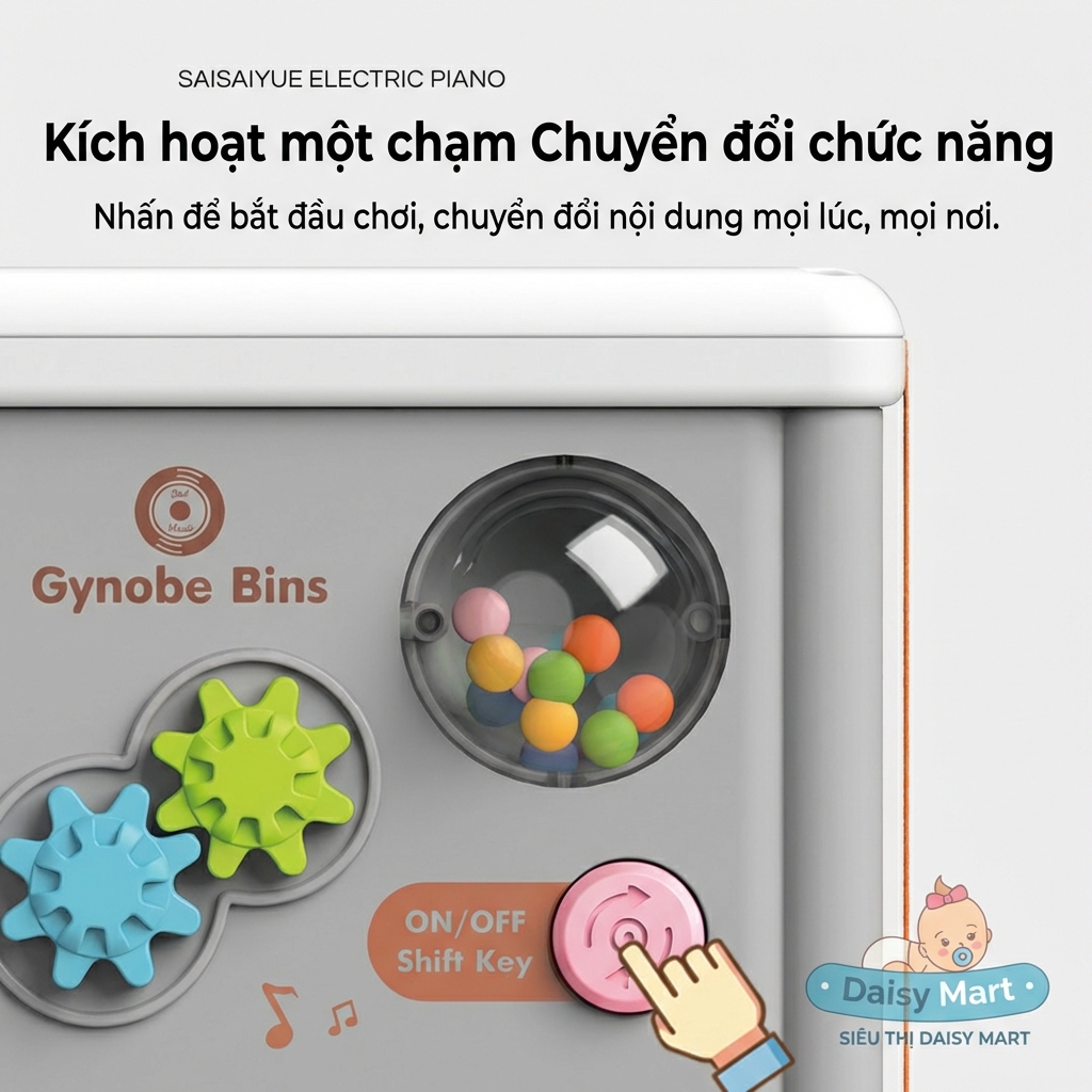 Nút bật phím đàn hộp đan dây